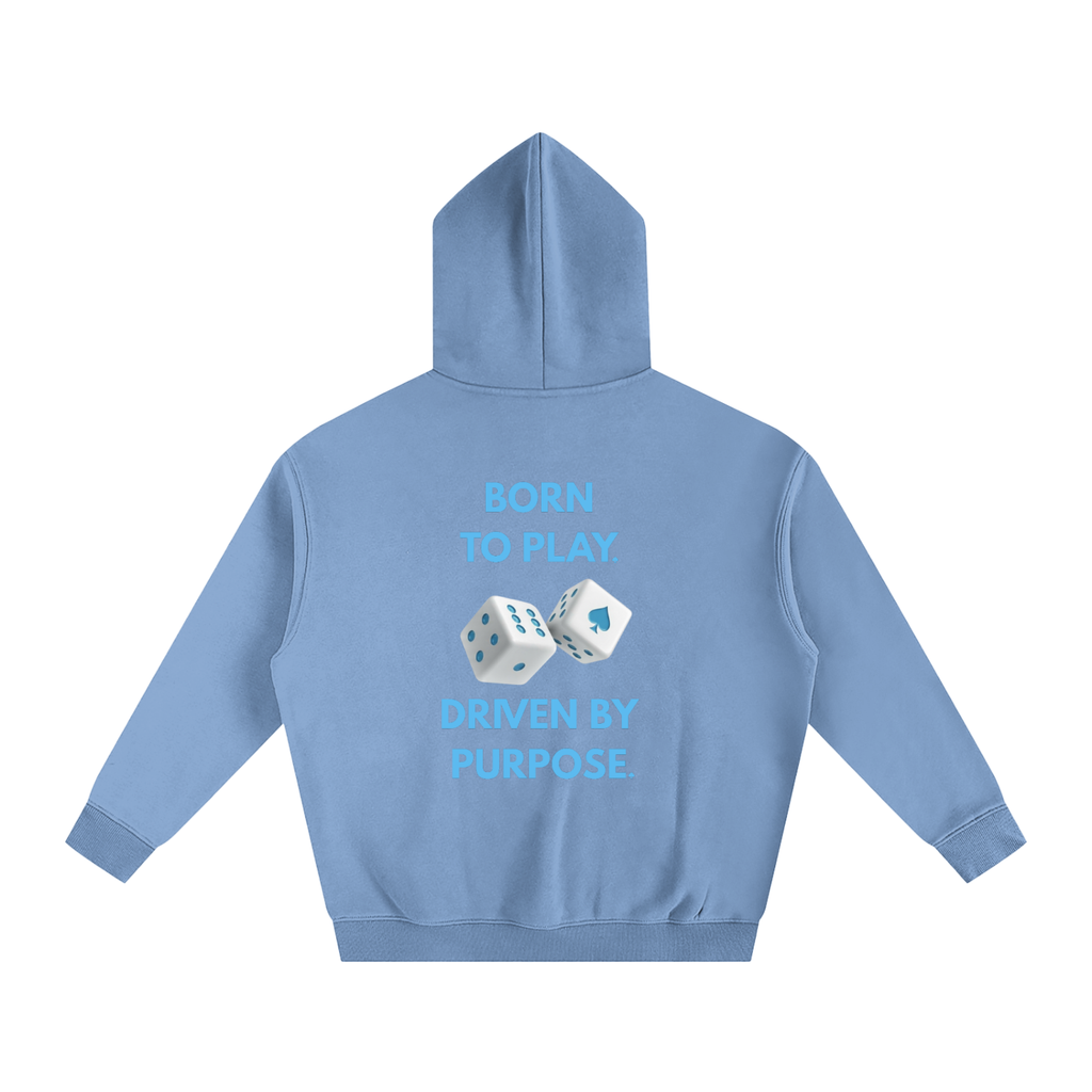 Born to Play Driven By Purpose Oversize Fleeced Hoodie