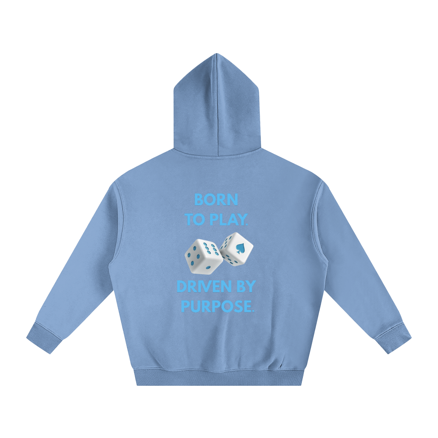 Born to Play Driven By Purpose Oversize Fleeced Hoodie