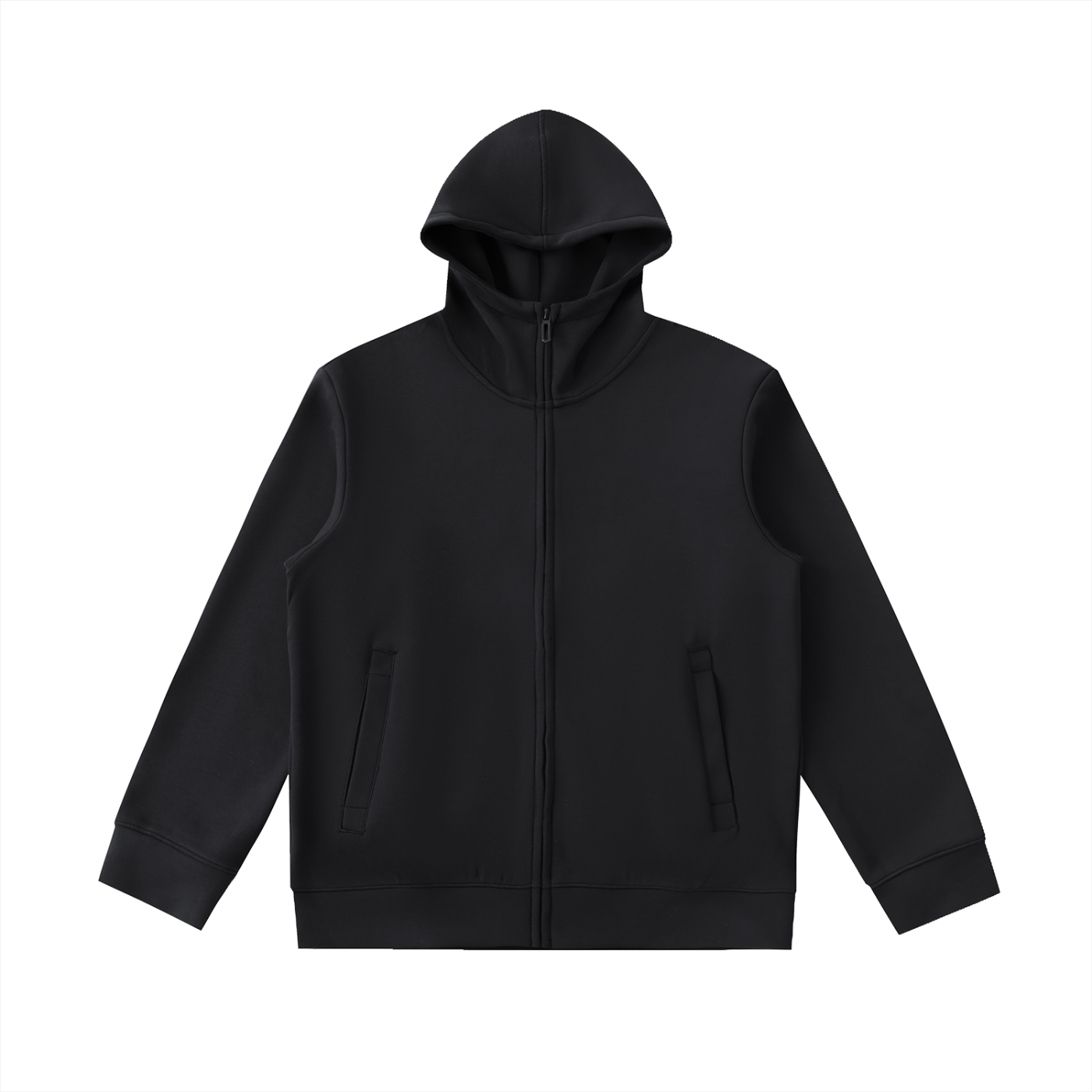 Money Essential Heavyweight High Neck  Zip-Up Hoodie
