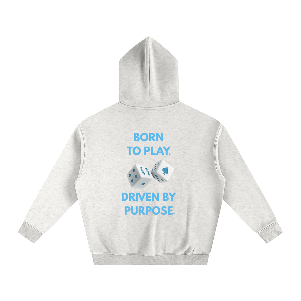 Born to Play Driven By Purpose Oversize Fleeced Hoodie