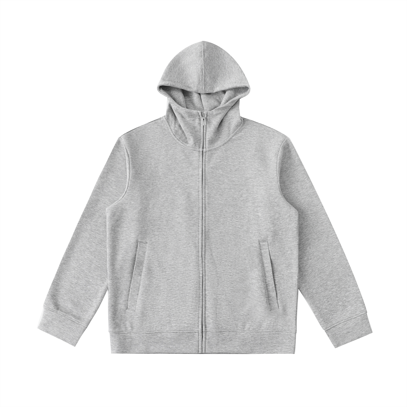 Money Essential Heavyweight High Neck  Zip-Up Hoodie