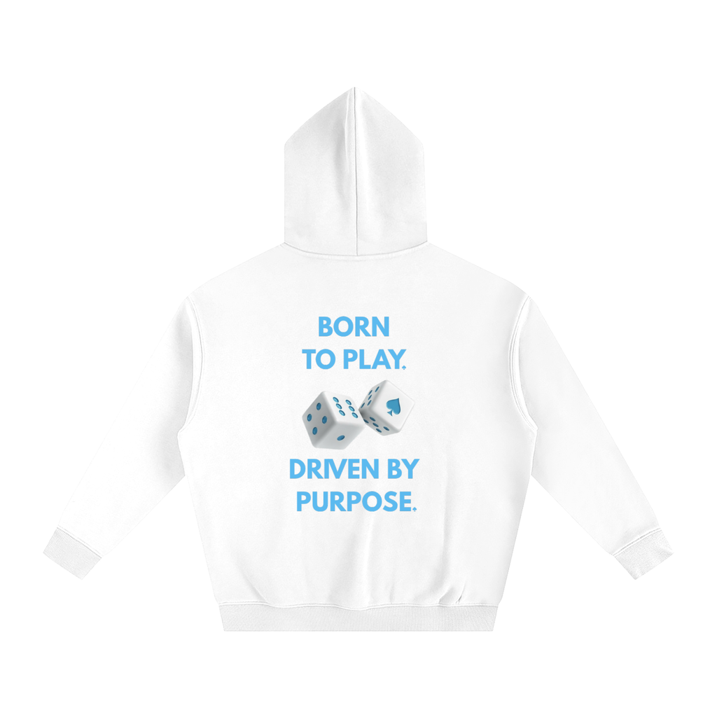 Born to Play Driven By Purpose Oversize Fleeced Hoodie