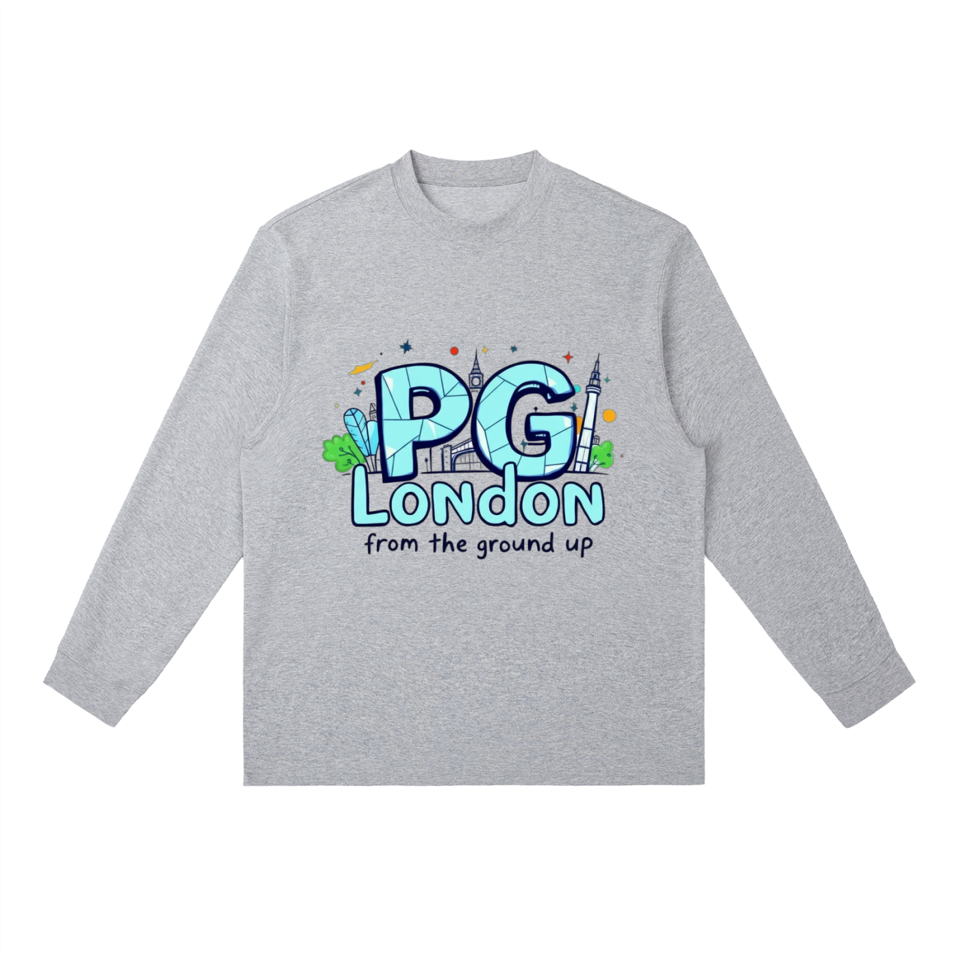PG LONDON Essential Crewneck Long-Sleeve T-Shirt
