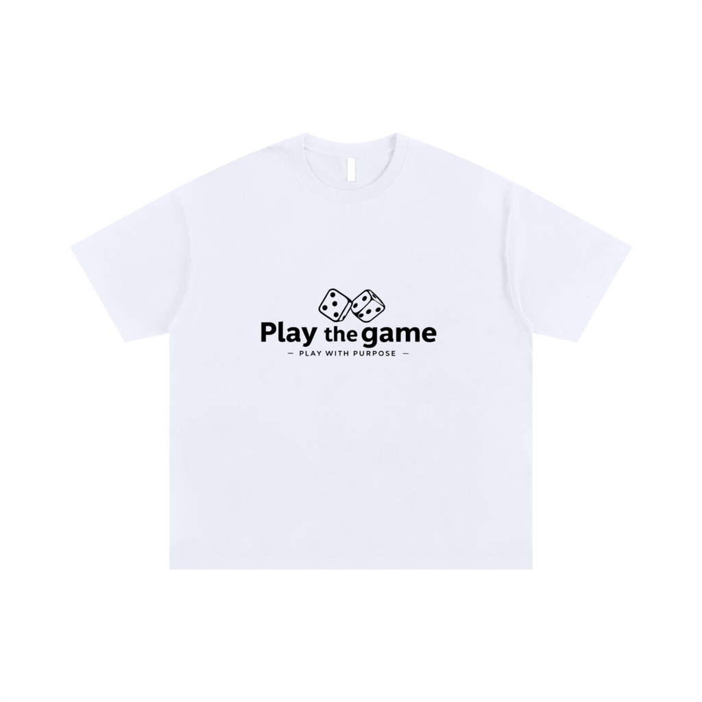 Play the Game Unisex Oversized Cotton T-Shirt