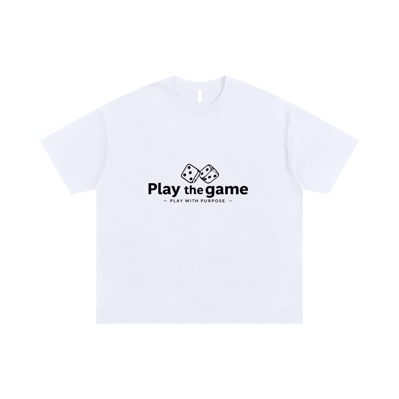 Play the Game Unisex Oversized Cotton T-Shirt