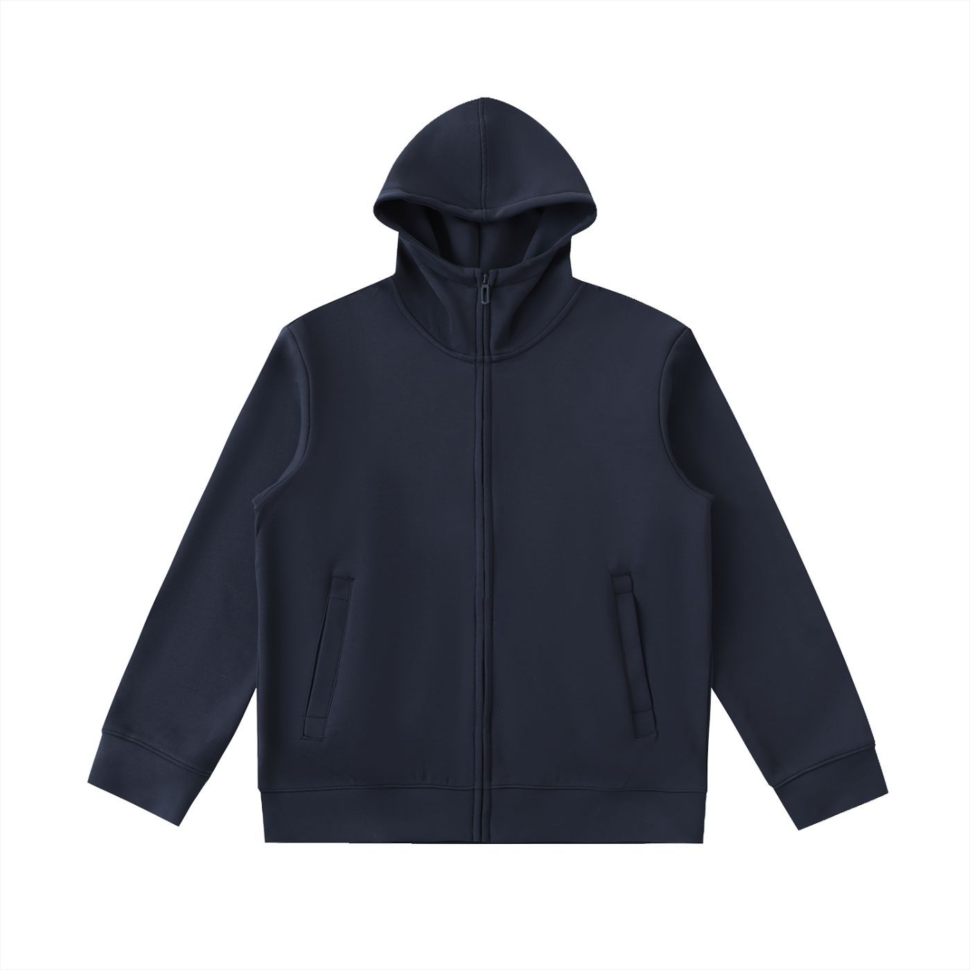 Money Essential Heavyweight High Neck  Zip-Up Hoodie