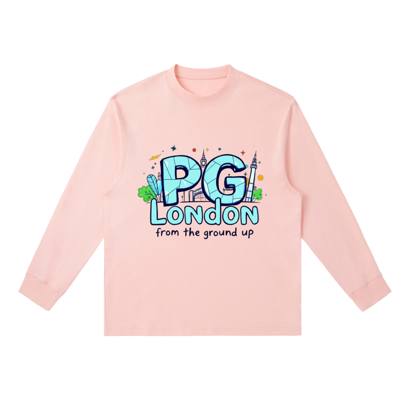 PG LONDON Essential Crewneck Long-Sleeve T-Shirt