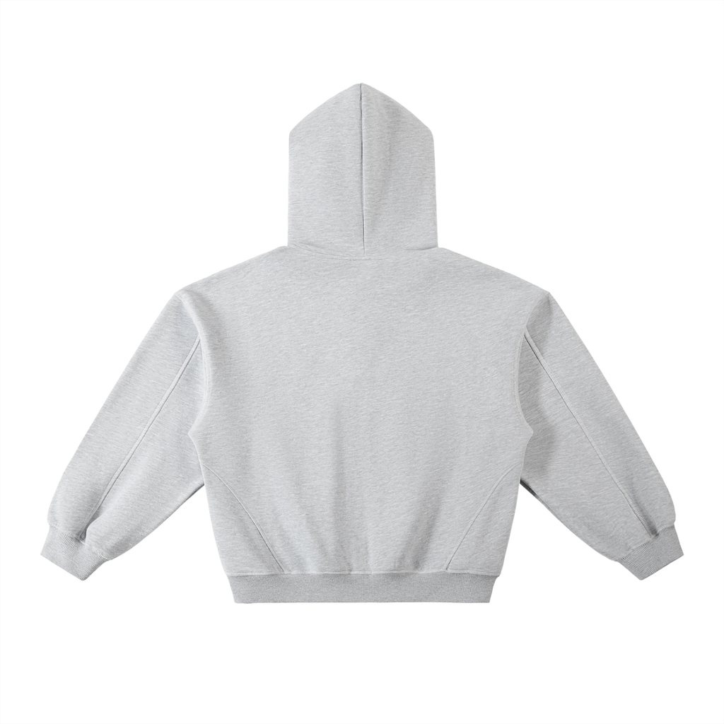 PGLondon Contrast-Stitched Boxy Fleece Hoodie