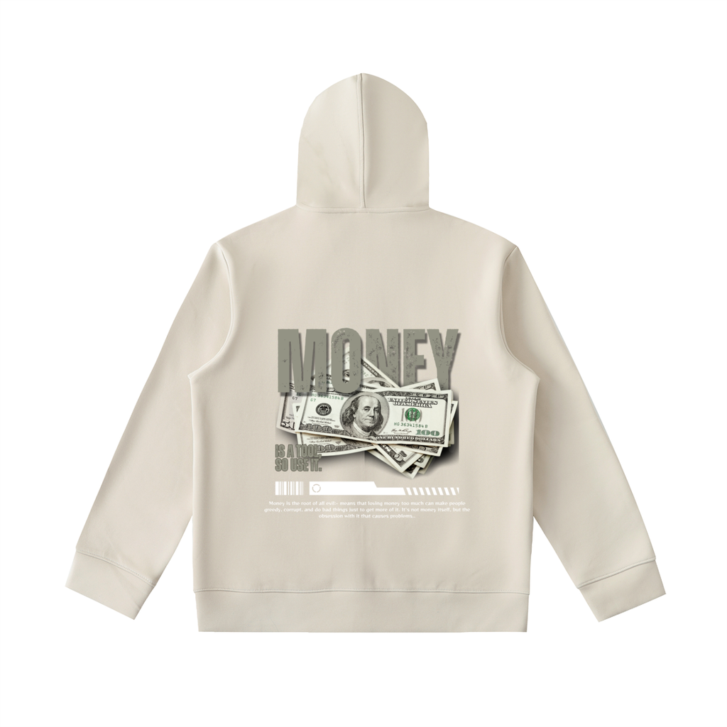 Players Game Money Essential Heavyweight High Neck  Zip-Up Hoodie