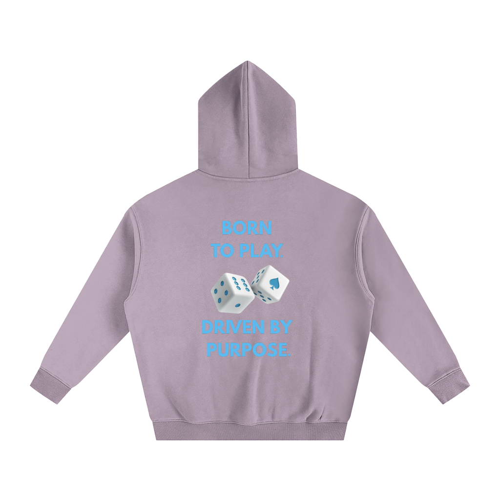 Born to Play Driven By Purpose Oversize Fleeced Hoodie