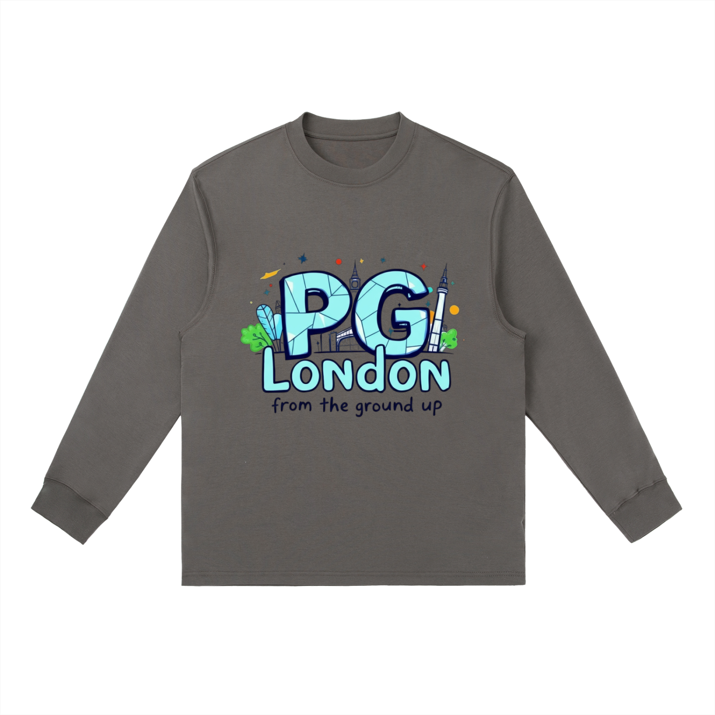PG LONDON Essential Crewneck Long-Sleeve T-Shirt