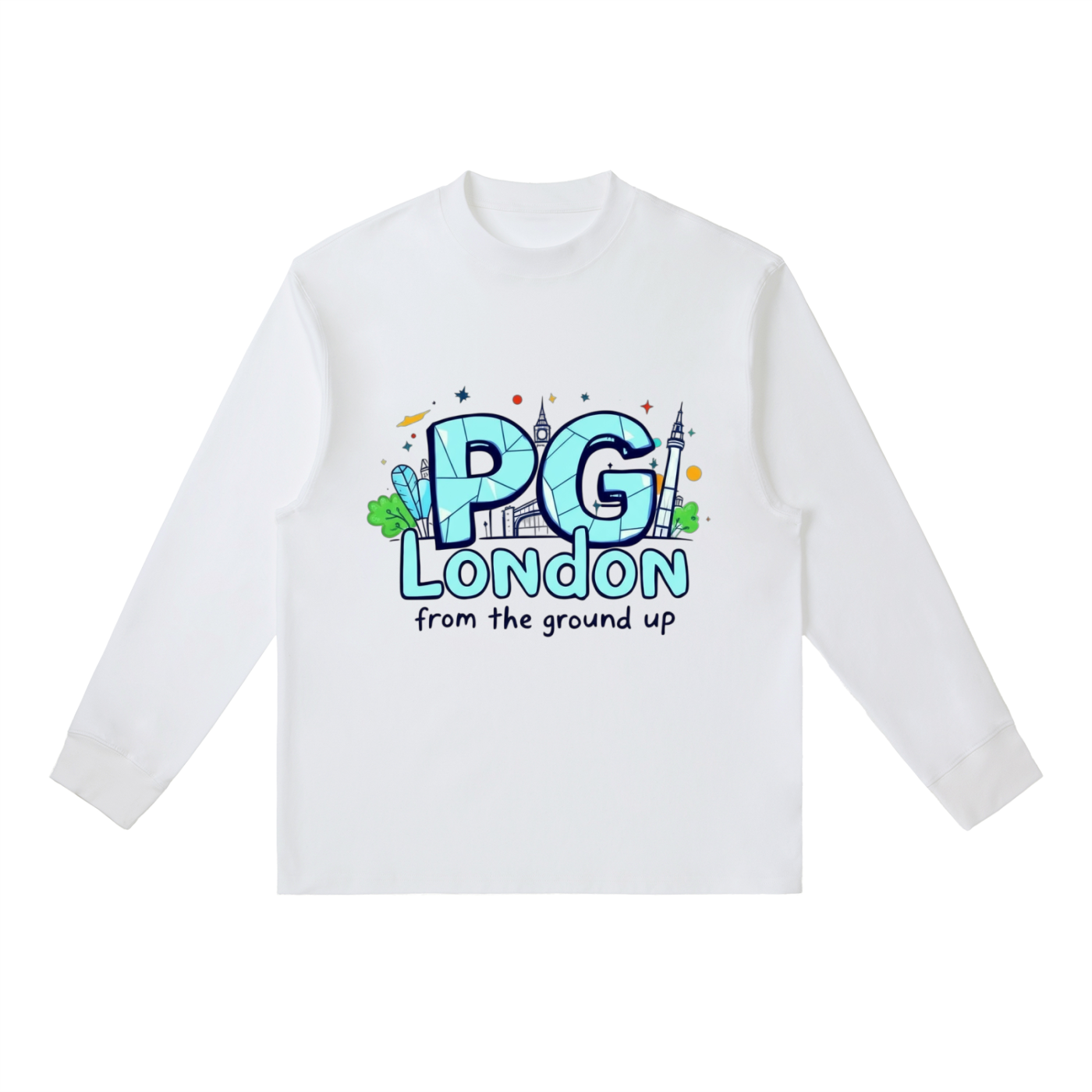 PG LONDON Essential Crewneck Long-Sleeve T-Shirt